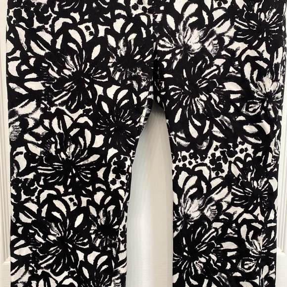 Emma James Stretch Capri Black White Size 10 - Picture 3 of 12